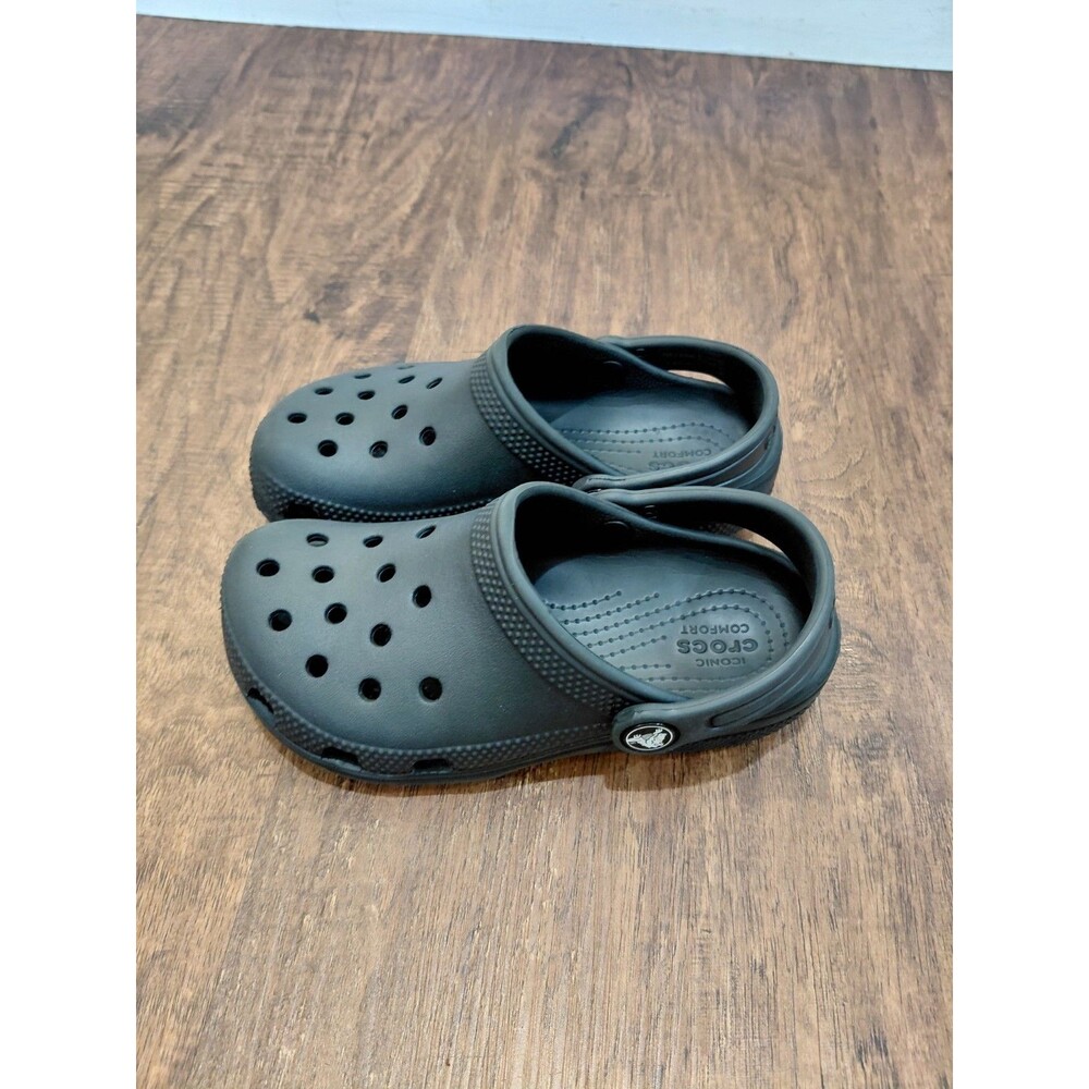 Crocs Classic Clogs Kids Size  C12 US  Black Sandals